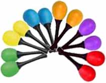 Egg maracas on sticks