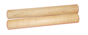 Claves, round hardwood - large