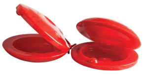 Plastic Castanets, Red - ANGEL