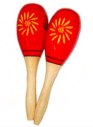 Yellow Floral Maracas - MP