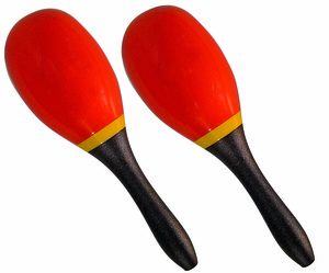 Medium Oval Shaped Plastic Maracas