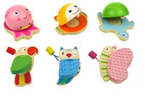Wooden Animal Castanets