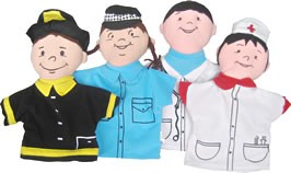 Community Helpers, Hand Puppets
