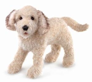 Dog, Labradoodle Hand Puppet