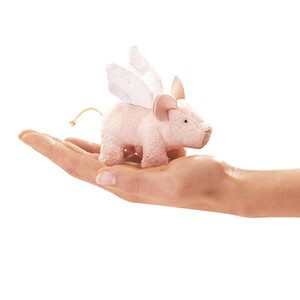 Piglet Puppet - Winged - Mini