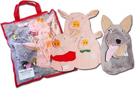 Three Little Pigs Puppet Set