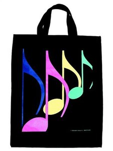 Tote Bag - 8th Notes, extra large