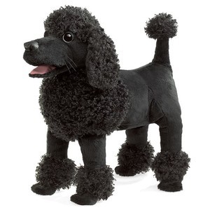 Dog, Black Poodle Puppet