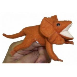 Frill-Neck Lizard Finger Puppet