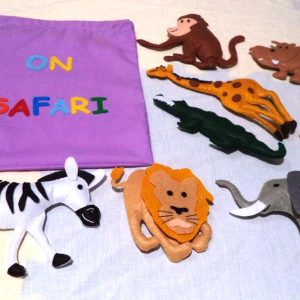 On Safari Animal Felt Set