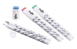 Pen & Pencil Set Plastic Sheet Music