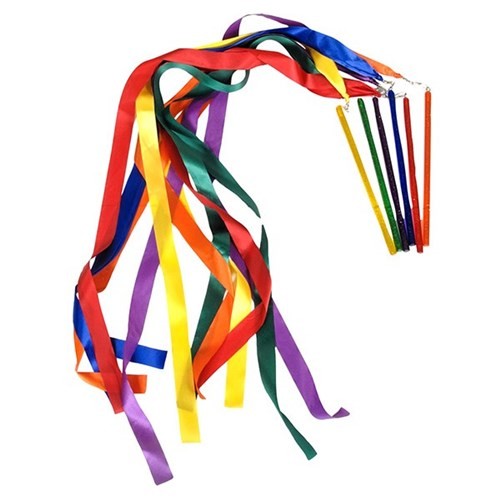 Rainbow shop ribbon wands