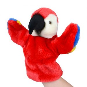 Red Parrot Hand Puppet